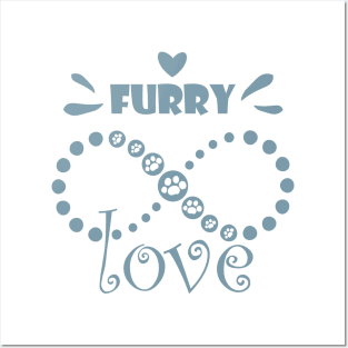 Furry love for pet owners, cat moms and cat dads. Posters and Art